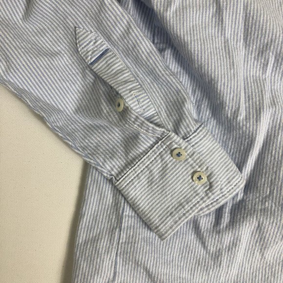 Vineyard Vines Oxford Striped Button Down Size 0 Classic Preppy‎ Work Casual K38 - Picture 4 of 5